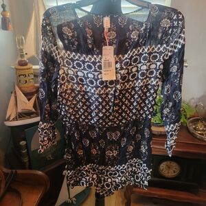 RAGA BLACK and White Patterned romper